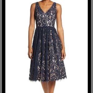 Max Studio Elegant Black Lace Dress